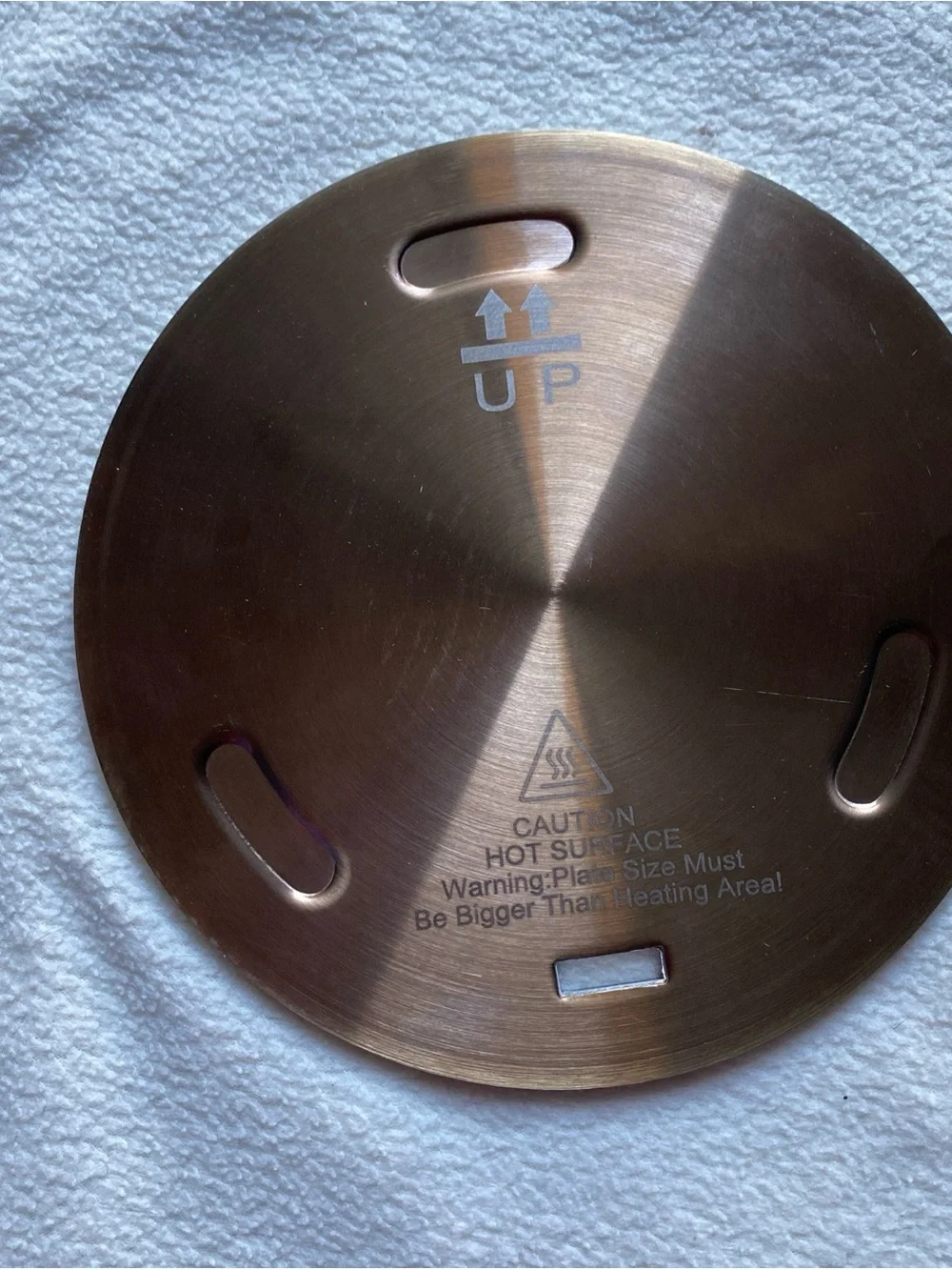 Premium Stainless Steel Heat Diffuser Plate in Silver